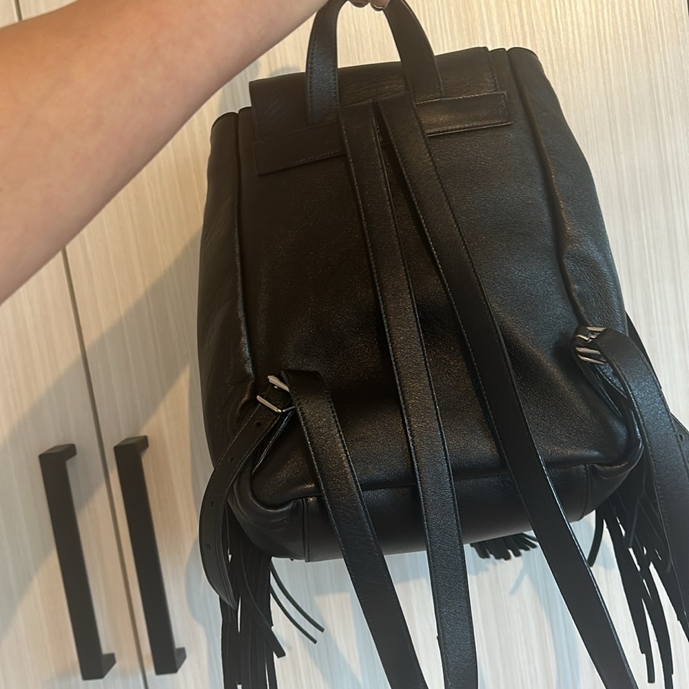 Black Ysl leather backpack excellent condition - Picture 3 of 6